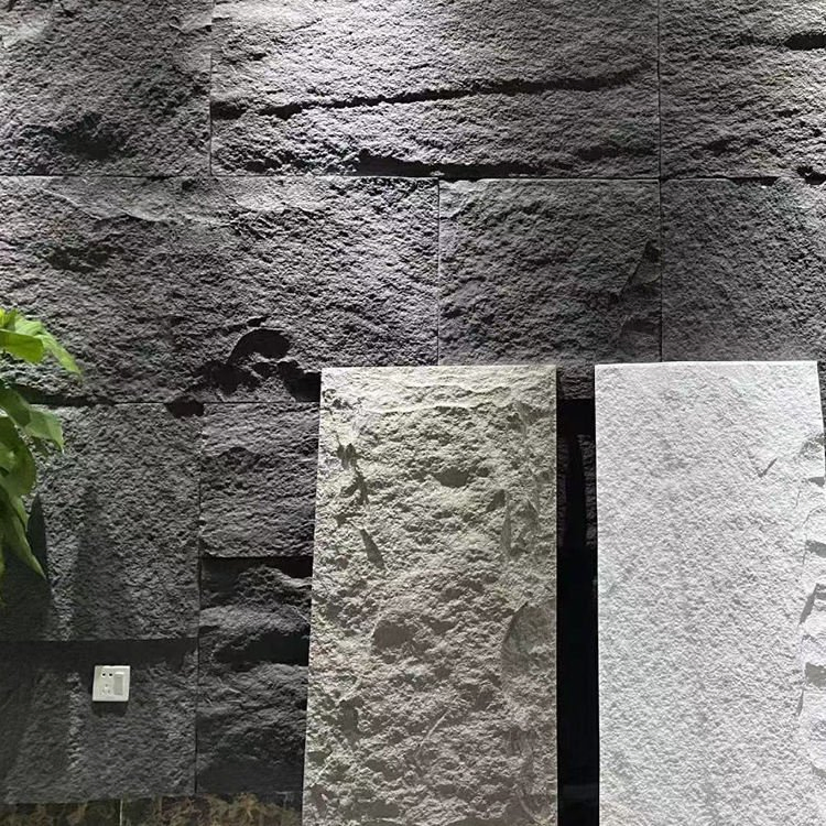 Mushroom Stone Wall Panel Size 1200*600mm Color PU Stone Wall Panels