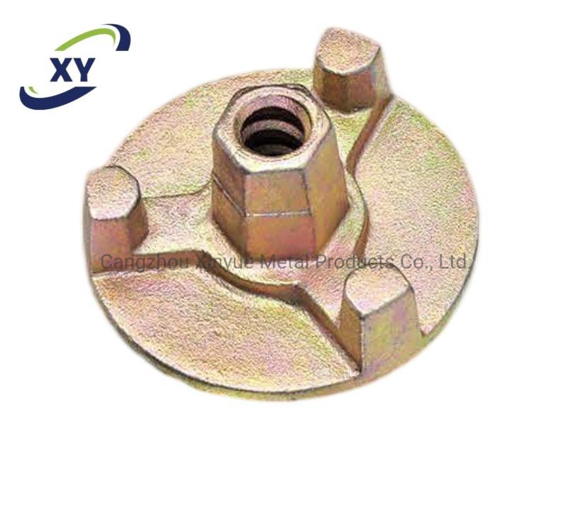 Building Material Formwork System Accessory Tie Rod Wing Nut Three Wings Iron Nut Anchor Nut Plate Nut