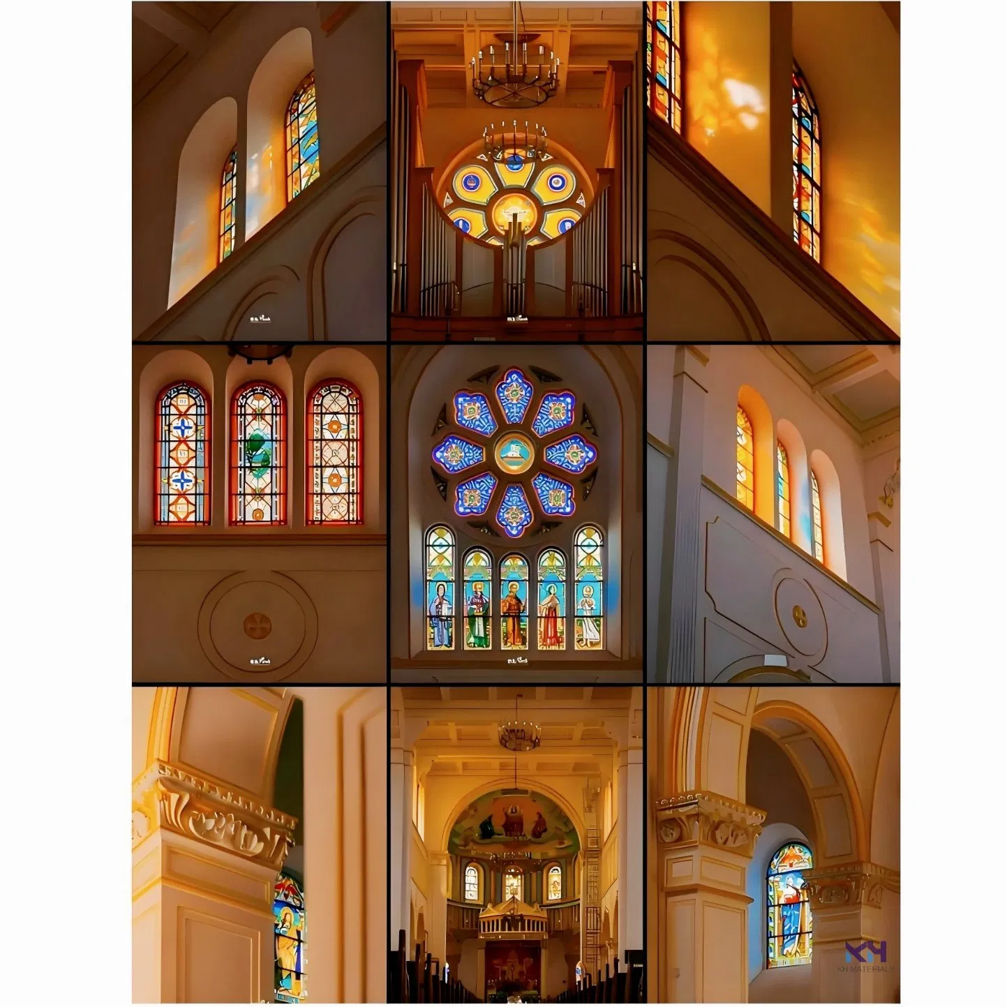 4mm-10mm Art Works/Church Windows/Doors/Dome/Wall Decorations/Stained Glass/Cathedral Church Glass