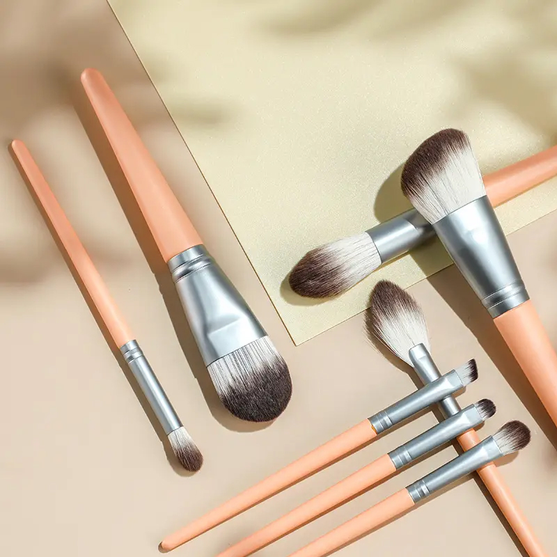 8-PCS Makeup Brush Set Travel Makeup Brush Set Logo Cosmetic Brush Set Best Seller