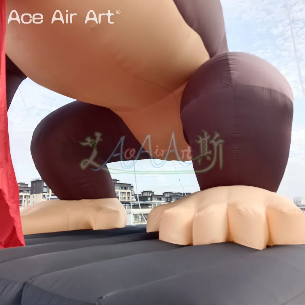Giant 9mh Advertising Decoration Advertising Inflatable Gorilla with Base Inflatable Monkey Animal