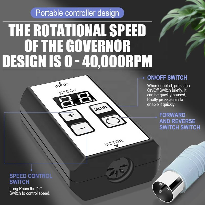 2029 100W Portable High Speed 40000 Rpm Manicure Nail Drill Machine