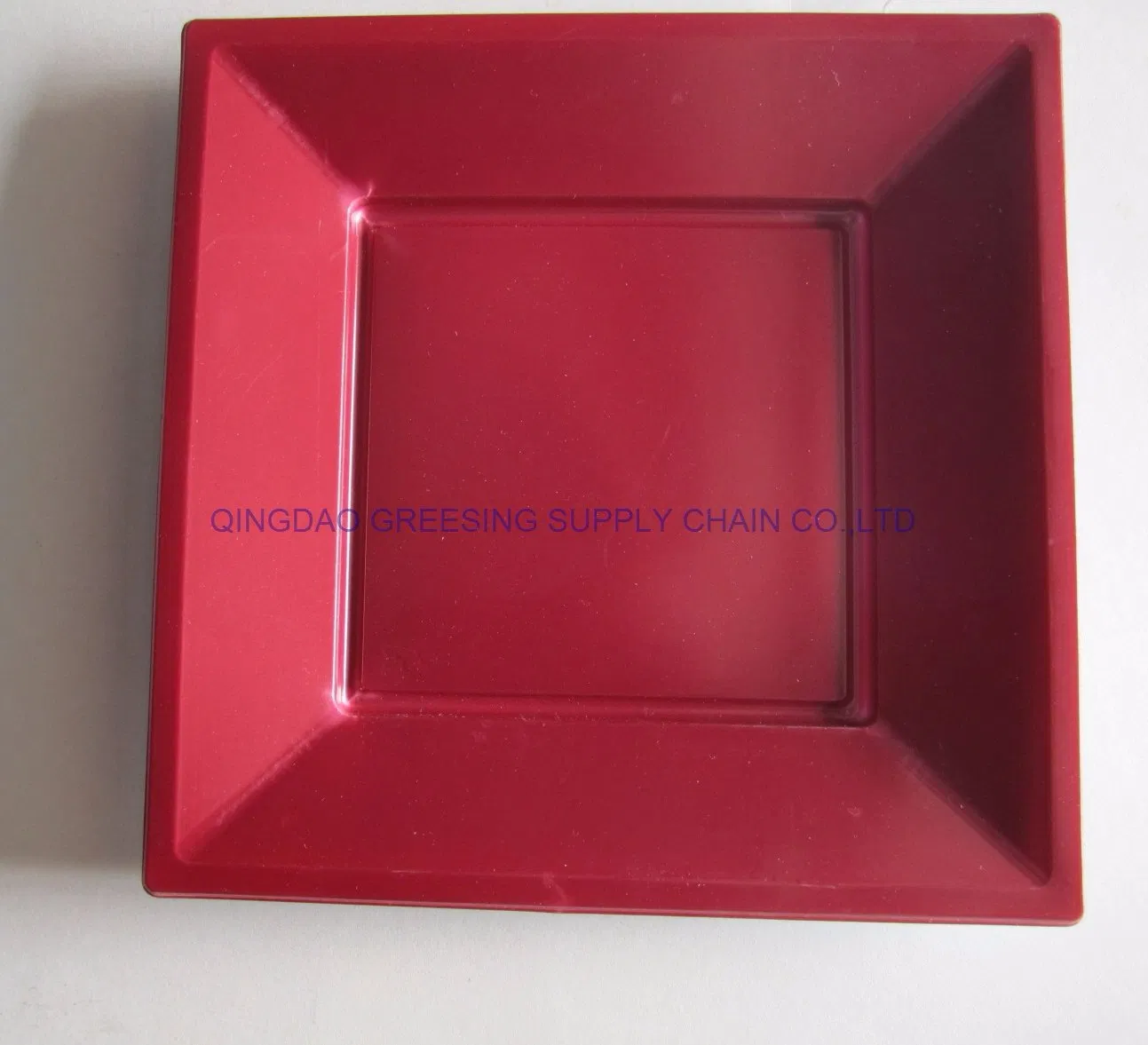 23cm Disposable Plastic Square Plate 9" Dinnerware Tableware