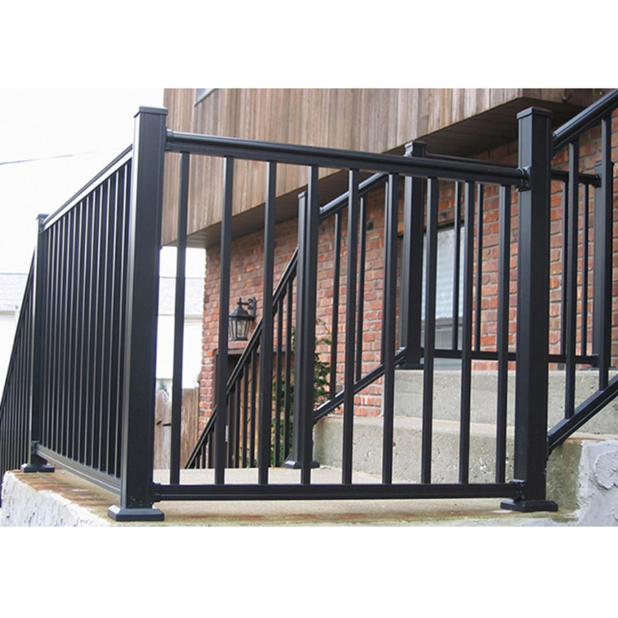 Customized Balcony Baluster Aluminum Stair Guardrail Garden Fence Handrail External Balustrade Courtyard Railing Custom Aluminium Alloy Deck Railings