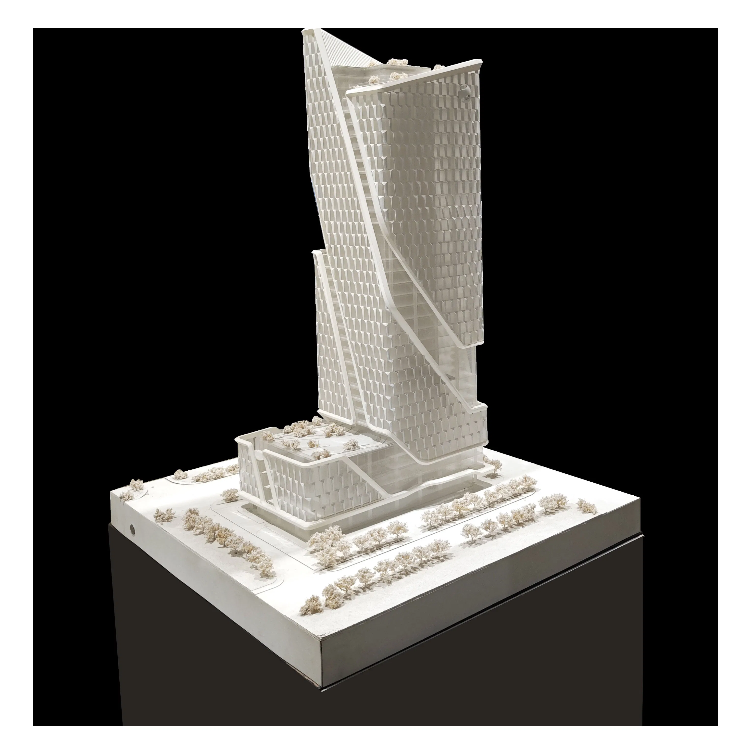 3D Customized Commercial District Office Building Design Scale Model
