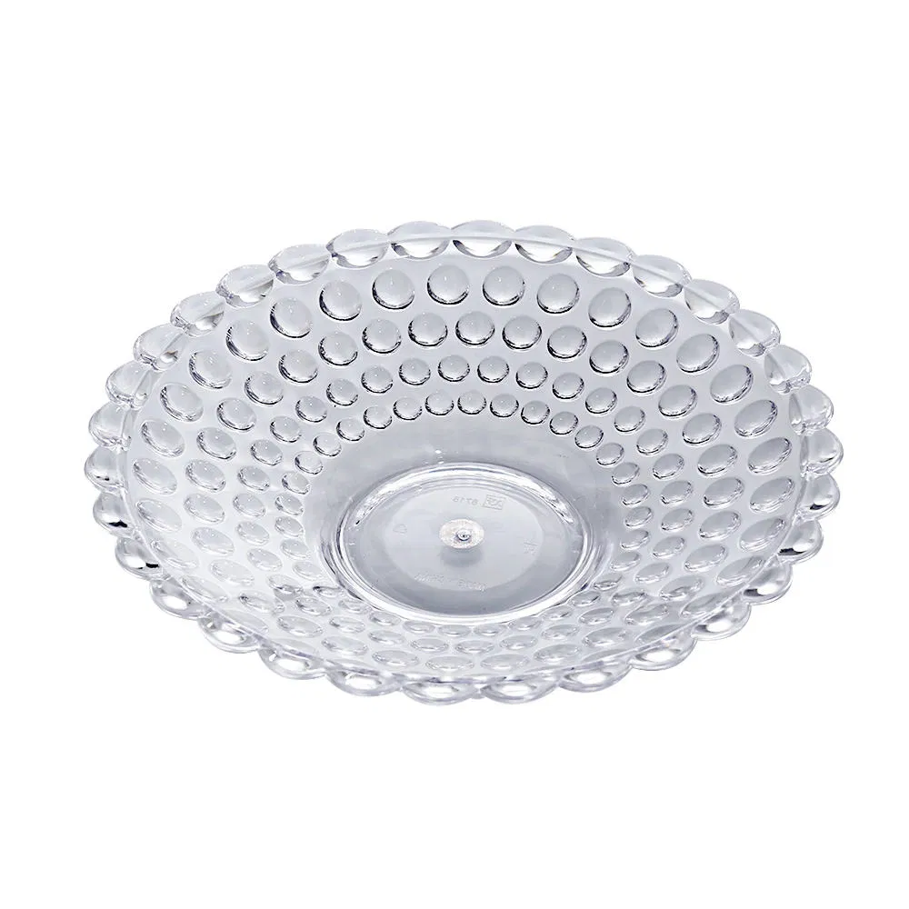 Minimalist Spiral Fruit Dish Stackable Tray Flower Plant PS Plastic Fruit Plate
