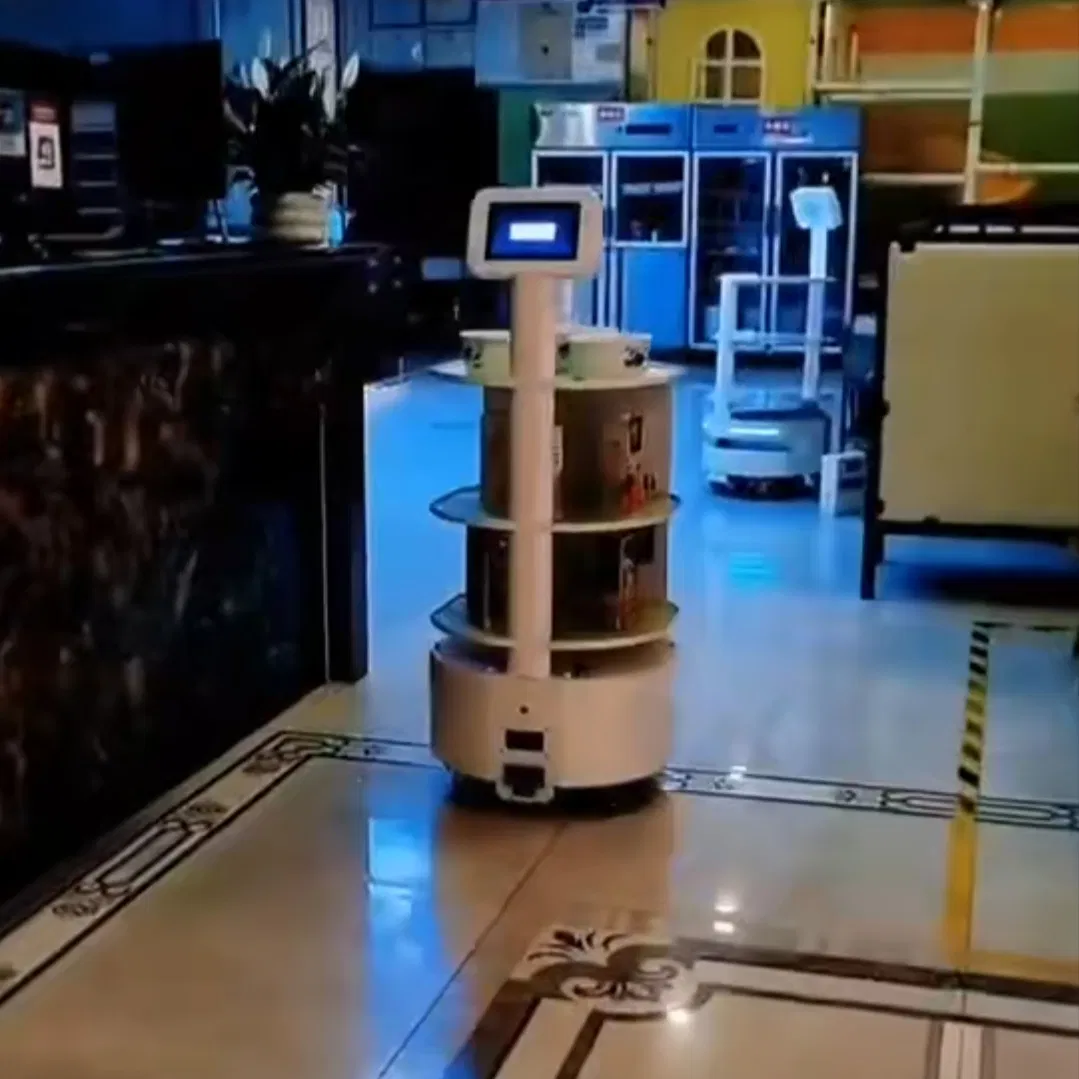 China High Tech Advertising Display Intelligent Robot Reception Robot for Restaurant Hotel Mall Guiding Robot