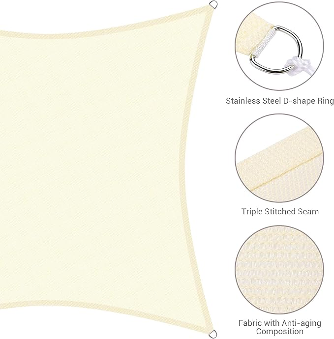 Shelterlogic Square Shade Sail Net