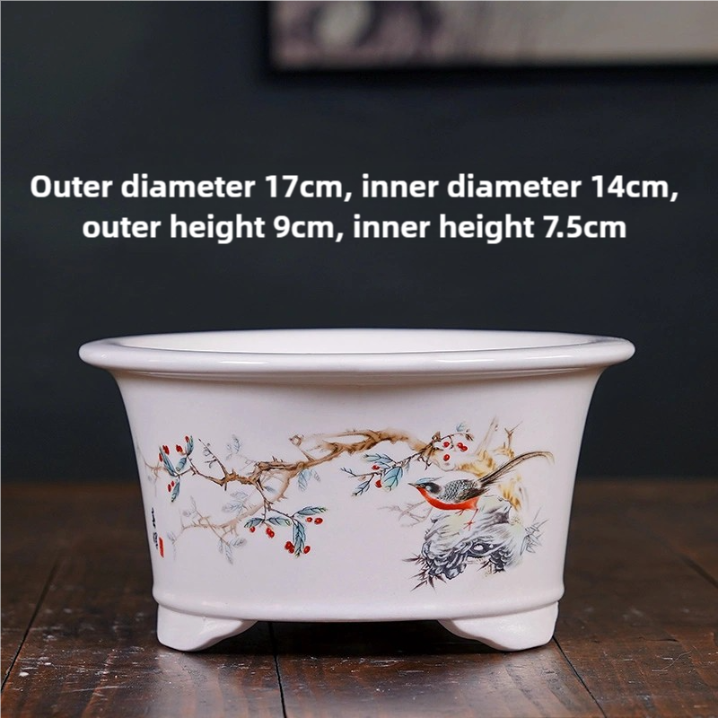 Горшки керамические декоративные цветочный узор для дома