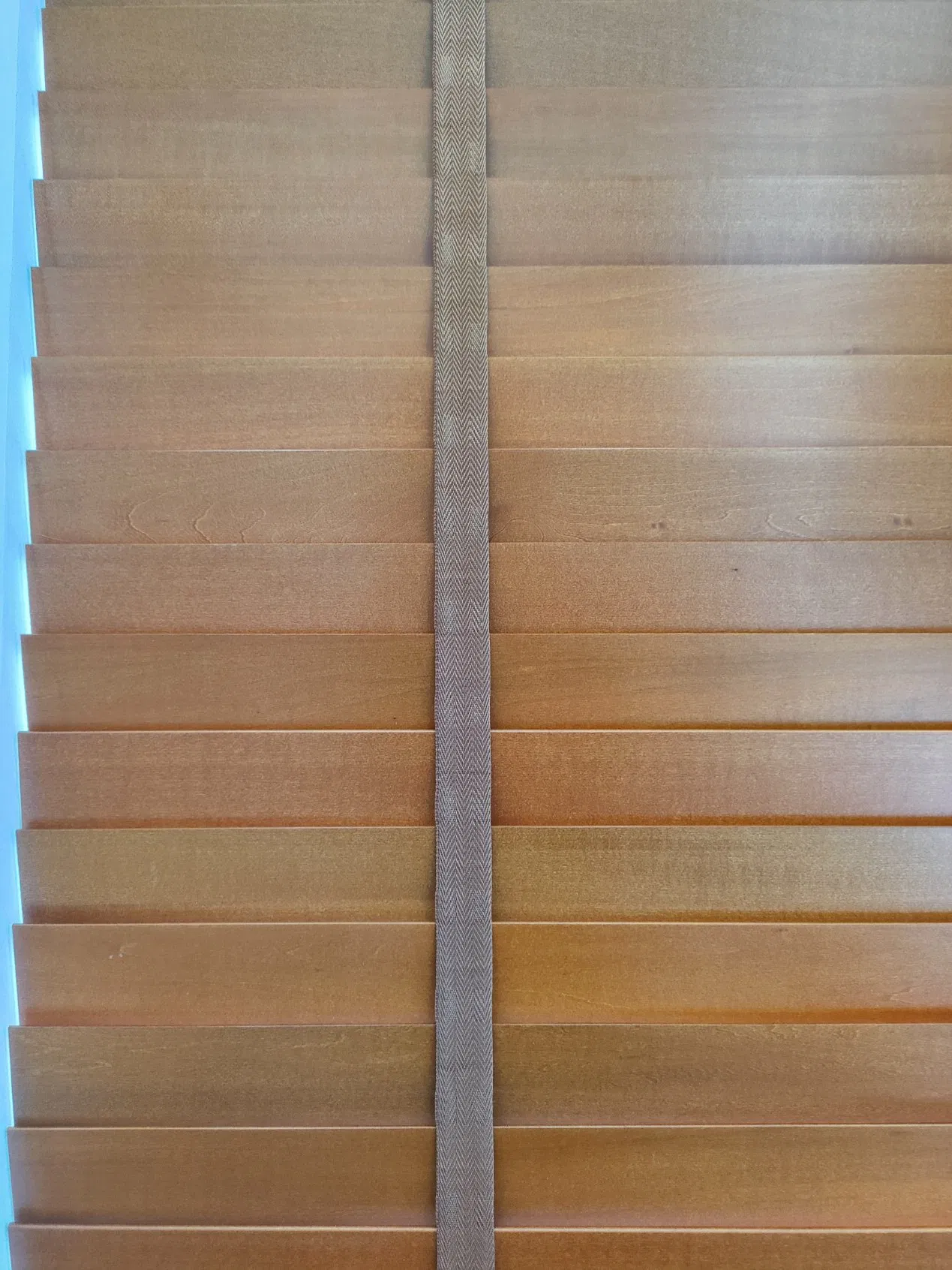 Interiors Faux Wood Blinds with Classic Valance, Cordless, 2" Slat, 34.5" W X 36" H, Blinds for Indoor Windows