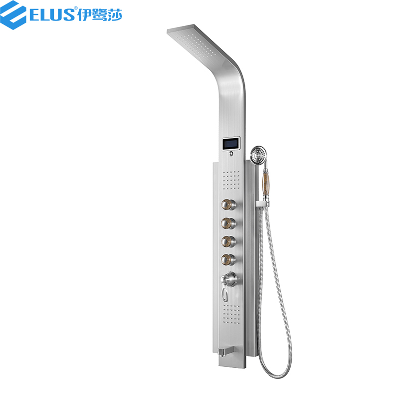 Hot Sale Gold Color Shower Panel /Shower Column with Temperature Display