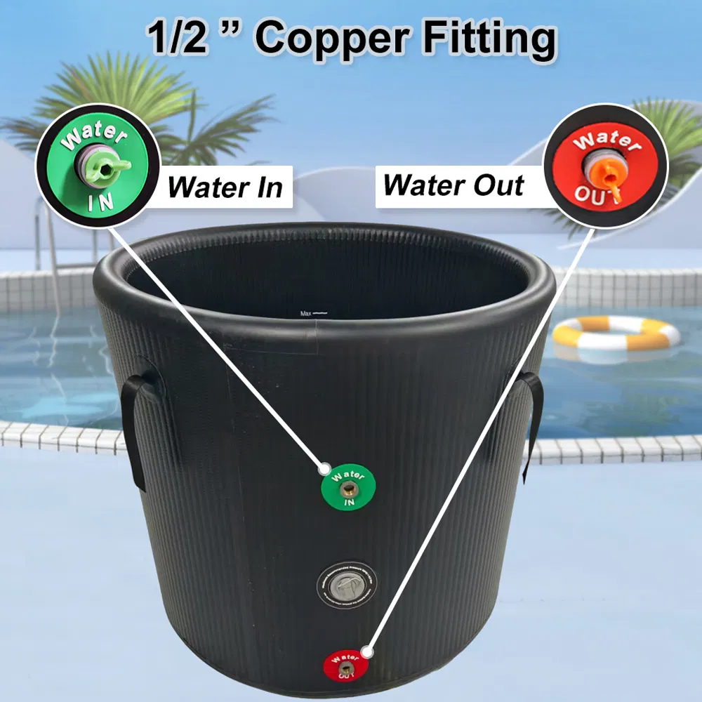 Портативная ванна для ледяных ванн с крышкой