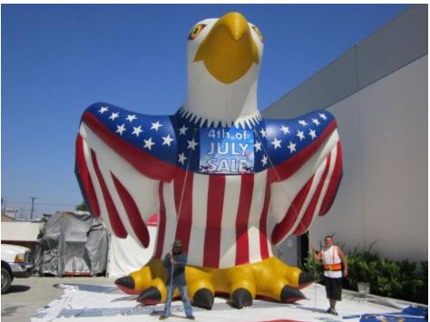 2023 New 25 FT. Giant Inflatable Patriotic American Eagle