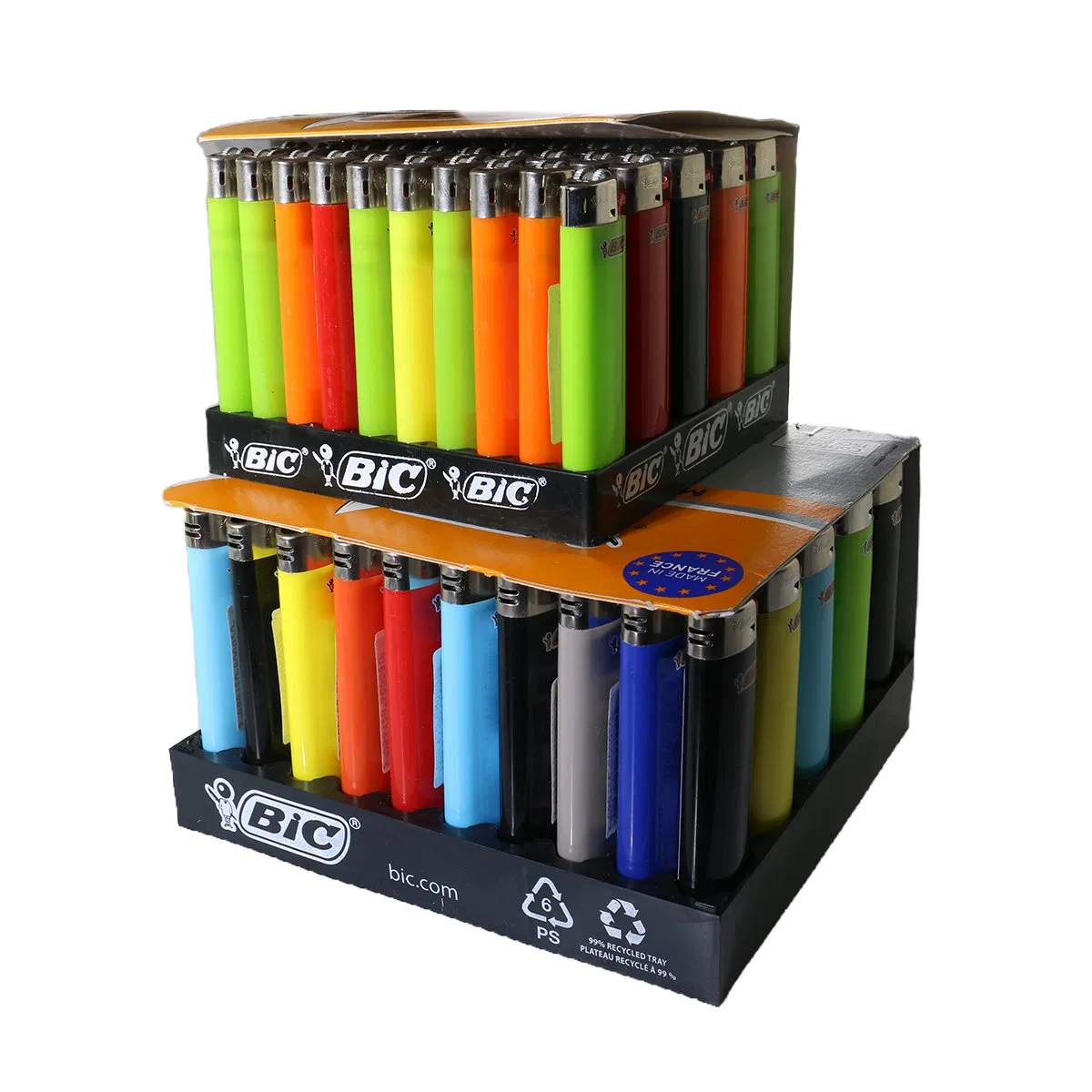 Flint Disposable Lighter Bi-C France J3&J6 Plastic Slim Maxi Lighters