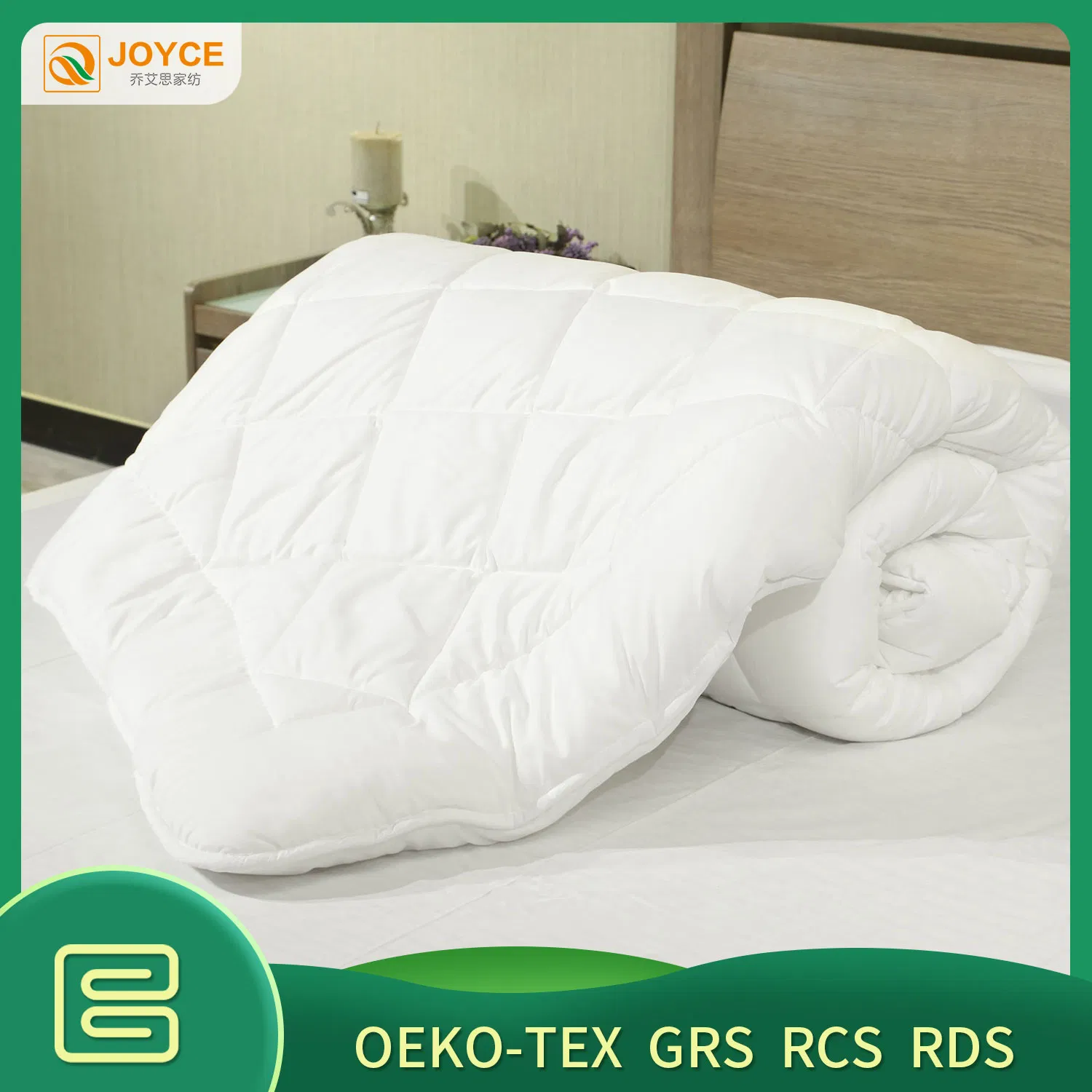 Hypoallergenic Home Textile Full Queen Size Pongee Fiber Quilt Duvet for All Season