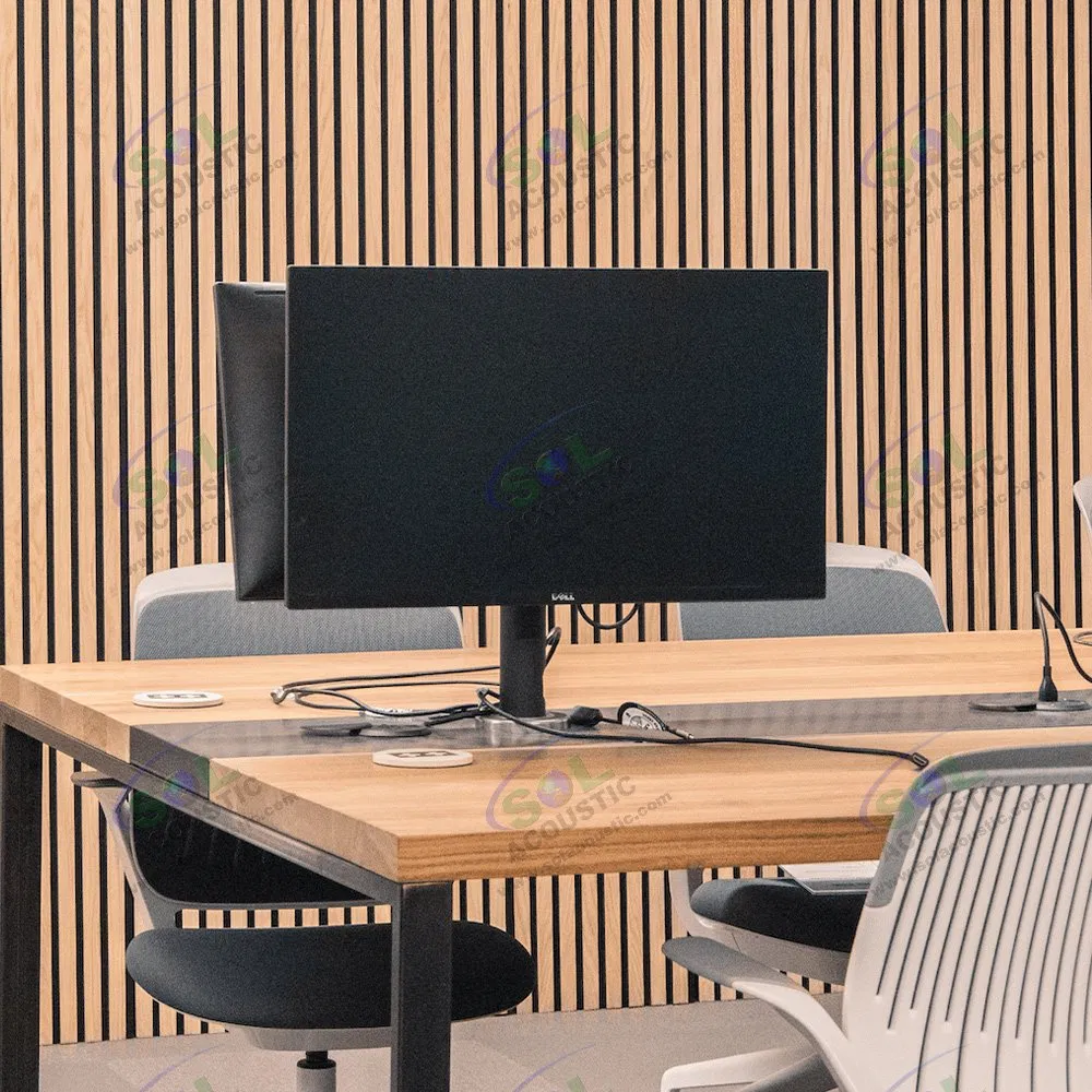 Sol Acoustic Acoustic Panel Wooden Black Akupanel Felt Base Board