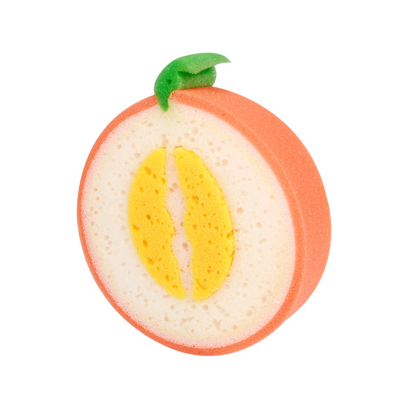 Bath Sponge Fruit Shape Shower Scrubber Ball Strawberry Mango Pear