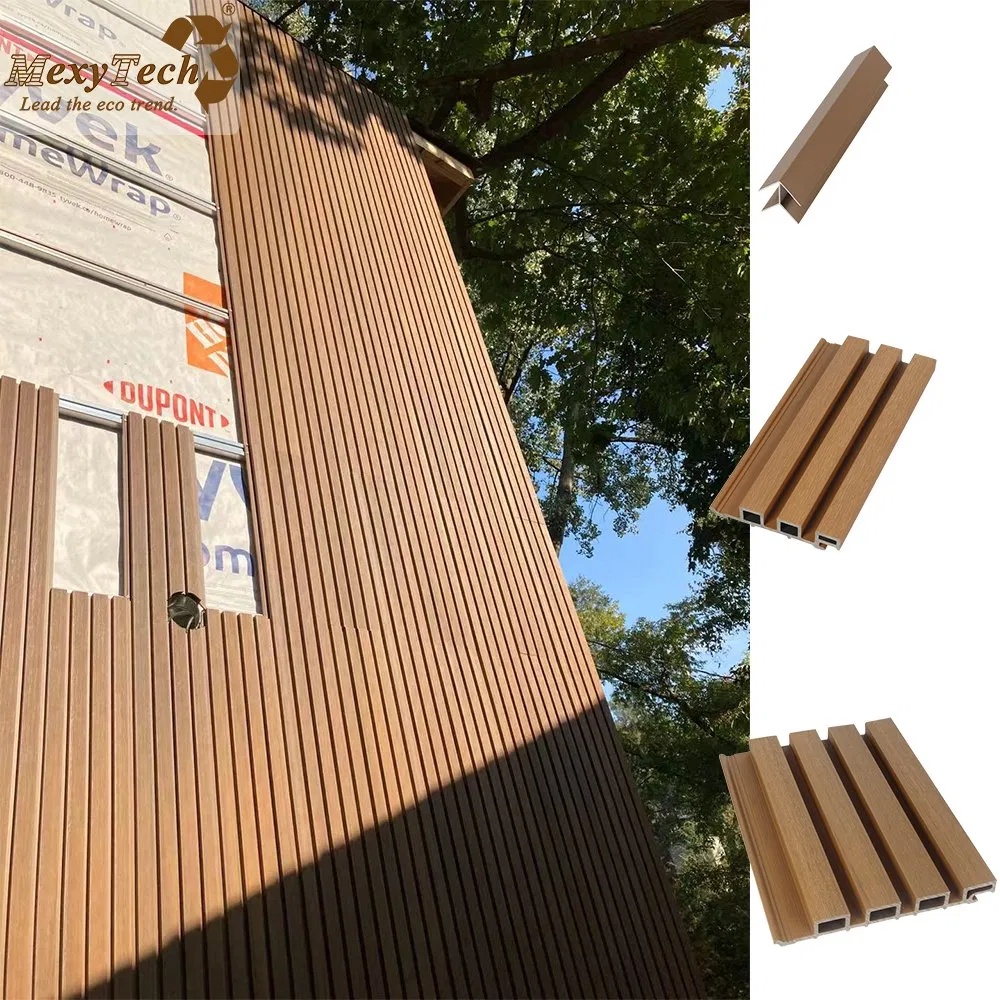 Hot Sale Waterproof WPC Wall Cladding Board Outdoor Building Exterior Decoration Wood Plastic Composite Wall Panel