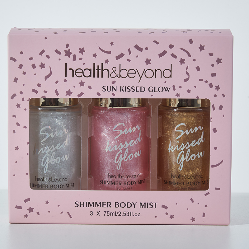 Portable Noursher Mini Body Lotion Mist 100ml Shimmer Shower Gel Travel Set