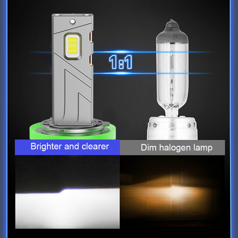 LED-фара H7 с двойной медной трубкой, 17000 лм