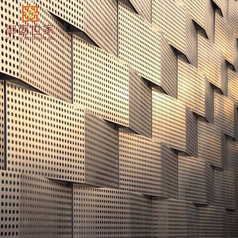 Construction Material High Class Column Panel Aluminum Facade Solid Venner for Building