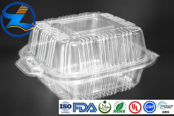 Take Away Disposable Plastic BOPS Sushi Box Black for Seafood Snack