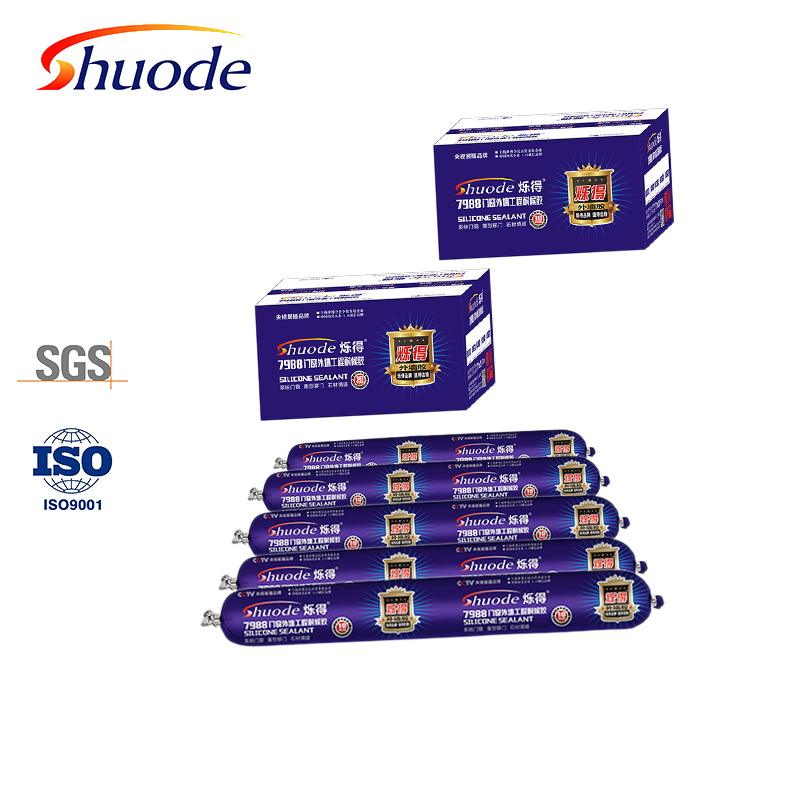 High Viscosity Silicone Sealant for Wood and Glass, White Option