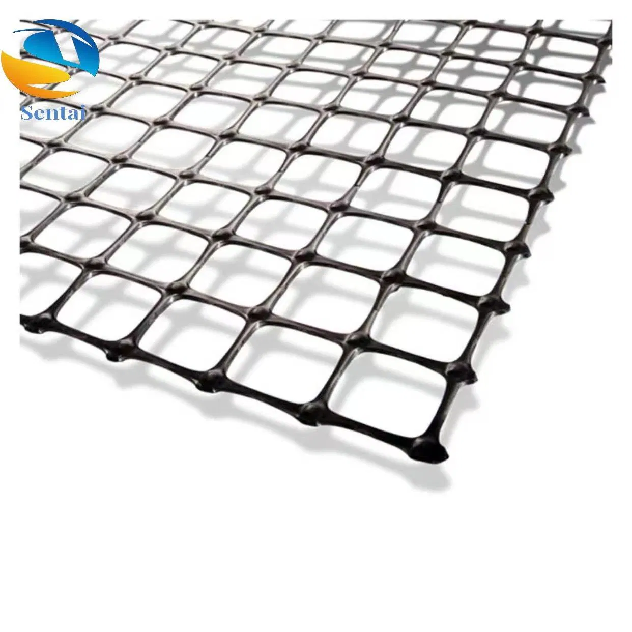 Steel Plastic Grid 100kN Road Foundation with Bi-Directional Reinforcement and High-Strength Convex Node Gsz Geogrid