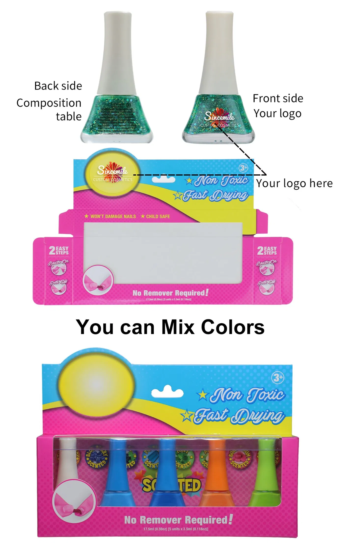 Removable Nail Polish for Easy Application and Removal