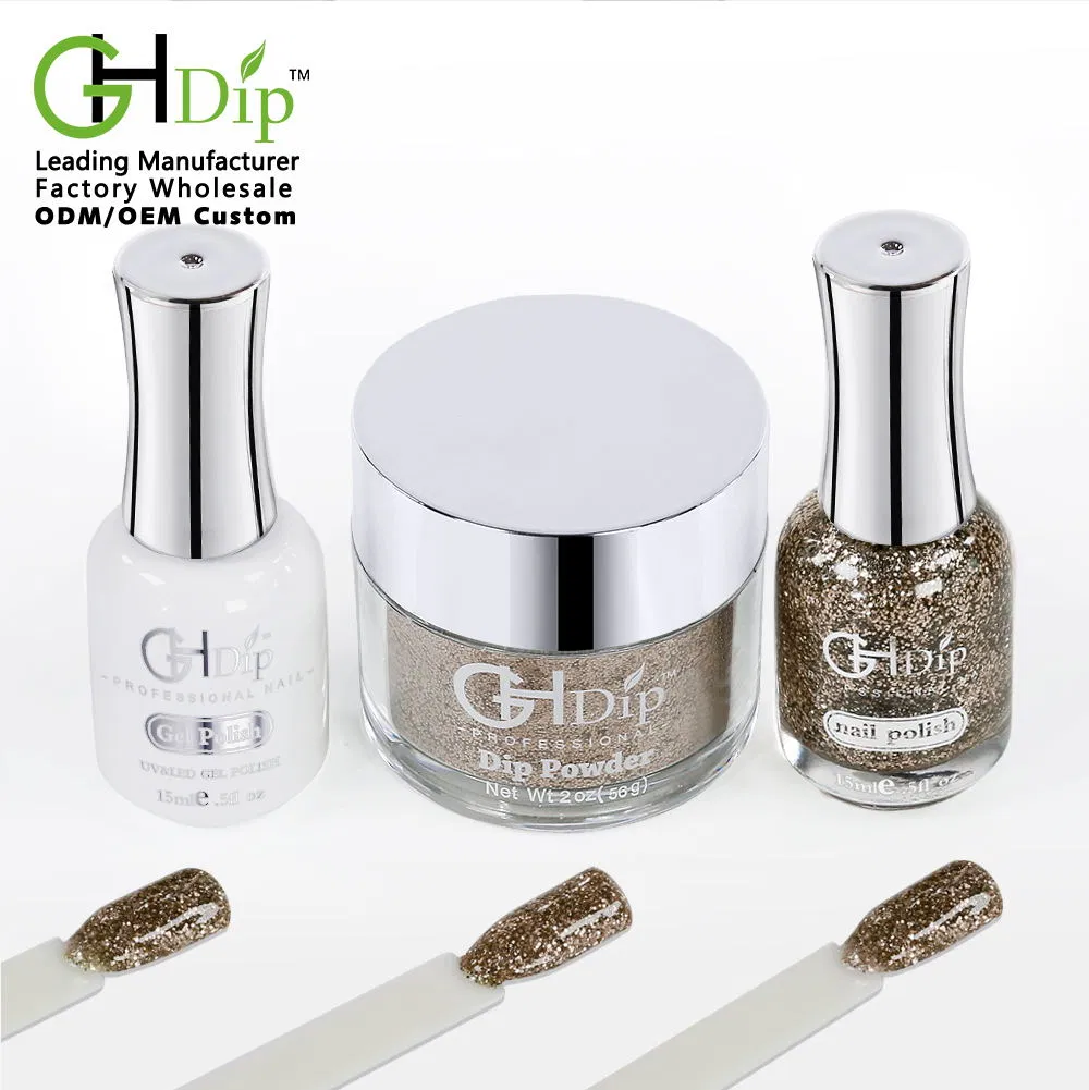 Custom Private Label Art DIY DIP Powder in Bulk Nail Glitter Acrylic Powder