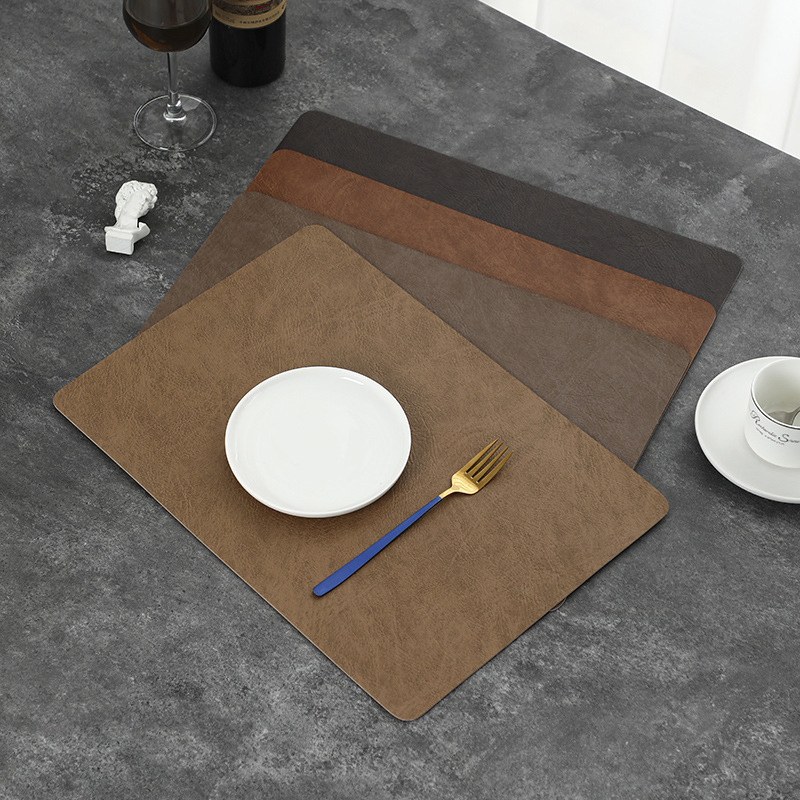 Nordic Style Leather Dining Placemats Faux Leather Placemats Dining Place Mat