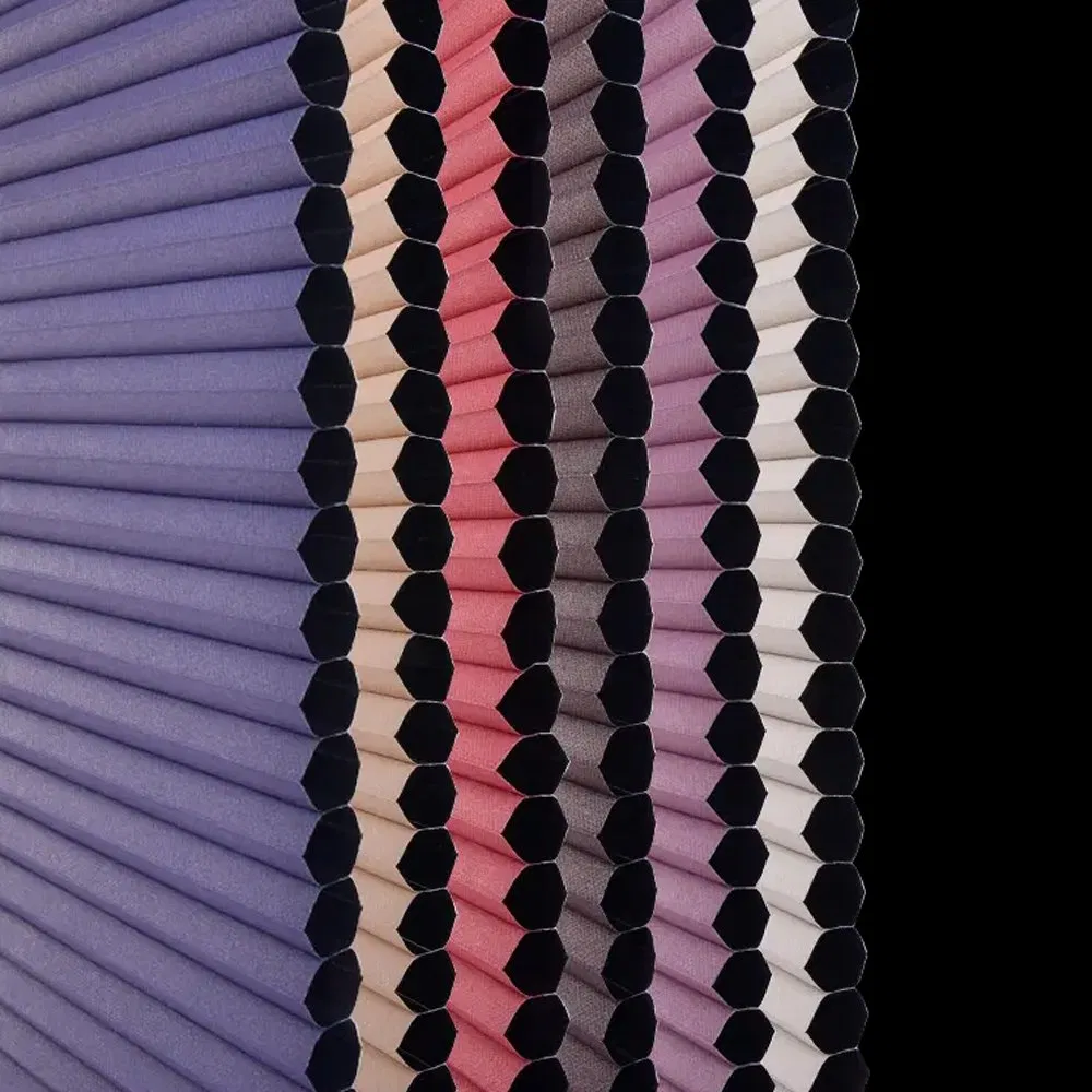 Double Cell Pleated Honeycomb Motorized Blinds Blackout Fabric for Hotel Window Blind