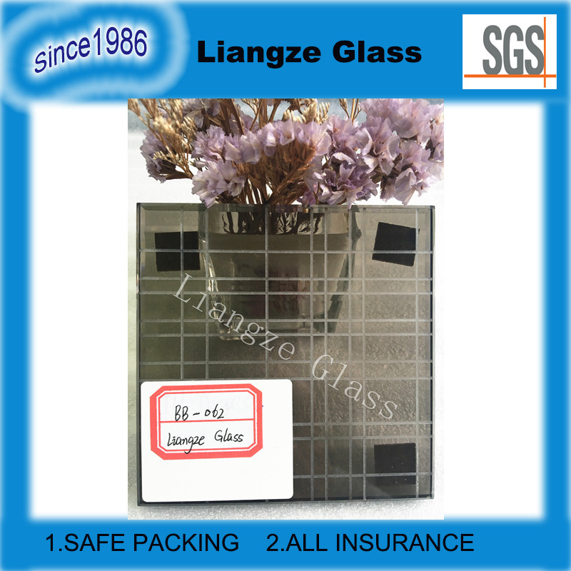 Modern Bronze Color Decoration Laminated Wire Glass for Hotel/Bedroom