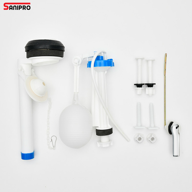 Sanipro Wholesale Old Style Toilet Water Tank Accessories Inlet Filling Valve Copper Rod Float Ball Flush Valves