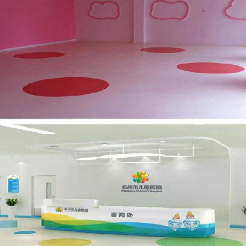 Eco-Friendly Plastic Kindergarten Hospital Commercial PVC Vinyl Flooring Roll