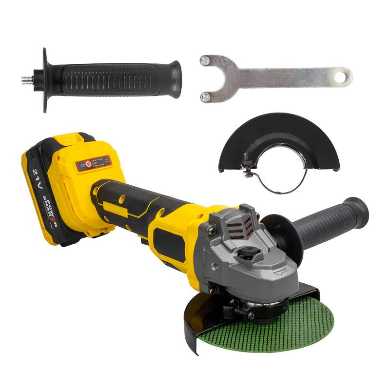 21V Power Tool Brushless Motor Cordless Grinder with Long-Life Battery Power-Tool Angle Grinder