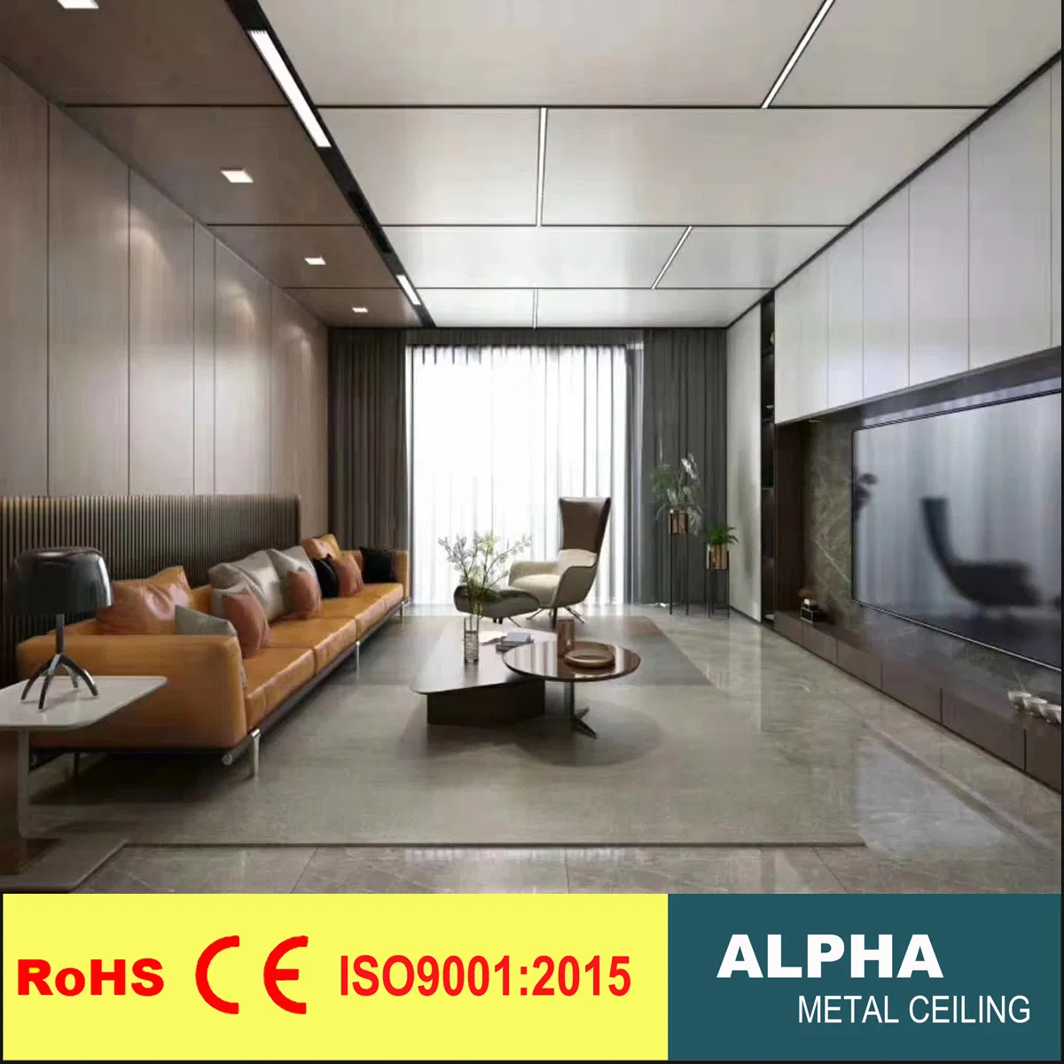 Aluminum Honeycomb Waterproof Interior Wall Plank Ceiling Panel