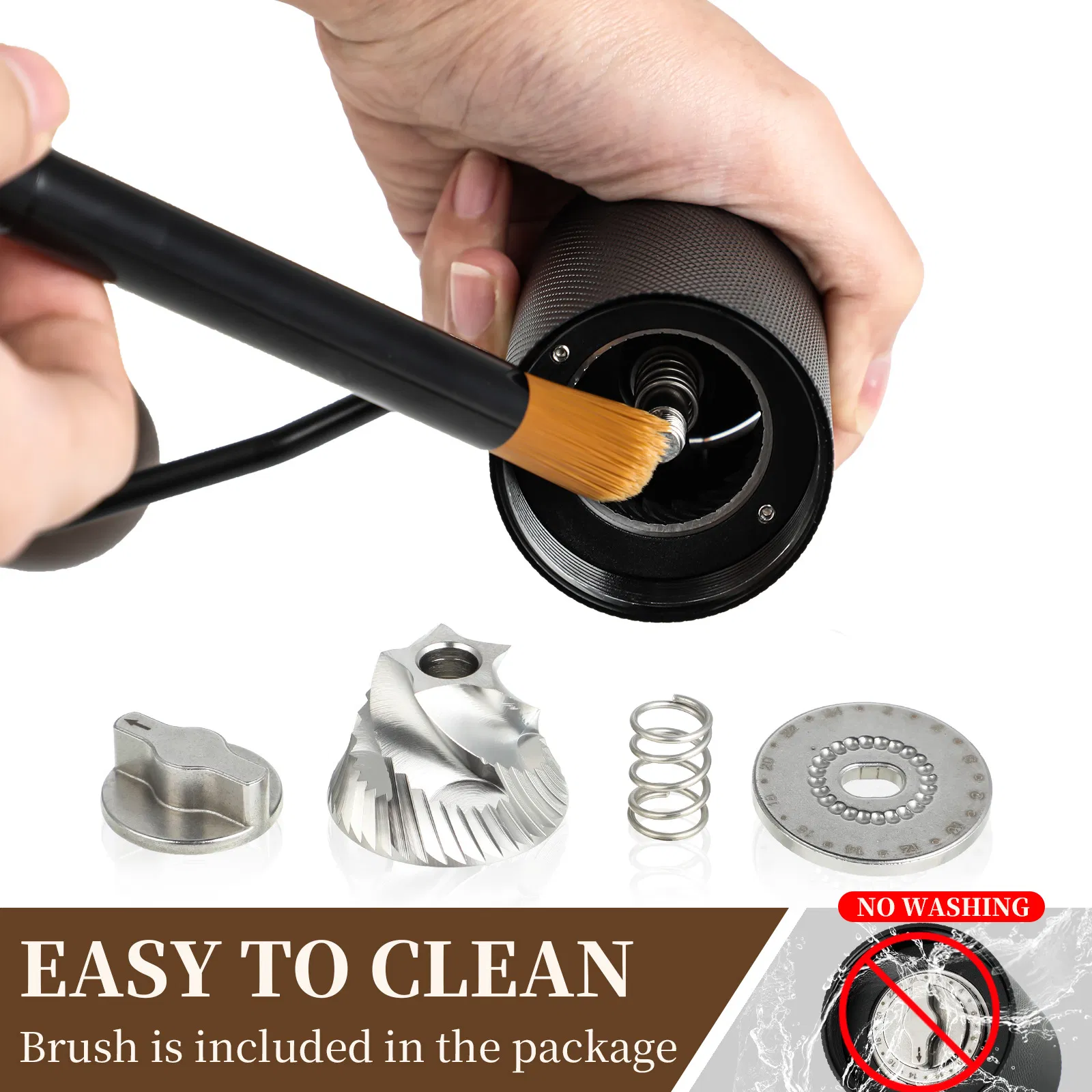 Factory Direct Adjustable Fresh Brewing Manual Coffee Bean Grinder Set at Home Office or Outdoors