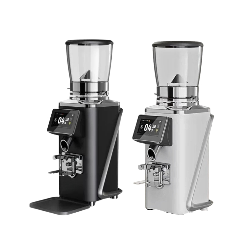 Professional Commercial LED Touch Screen Automatic Funnel Electric Coffee Grinder Machine for Home RV Shops Hotels