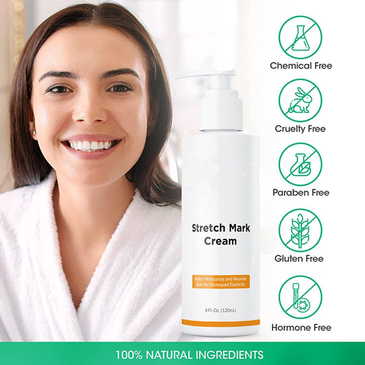 Private Label Natural Moisturizer Cream Advanced Stretch Mark Removal Cream