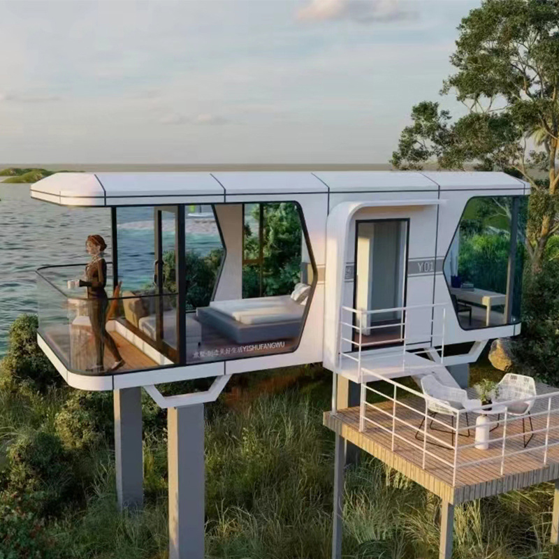 Movable 40FT Prefab House Shipping Container Ready Made Homes Office Pod