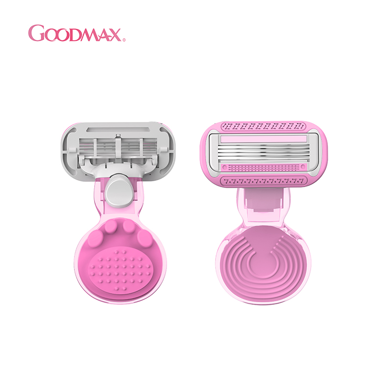 SL-8102 Four Blade Travel Razor for Lady Short Handle for Covenient Carrying on