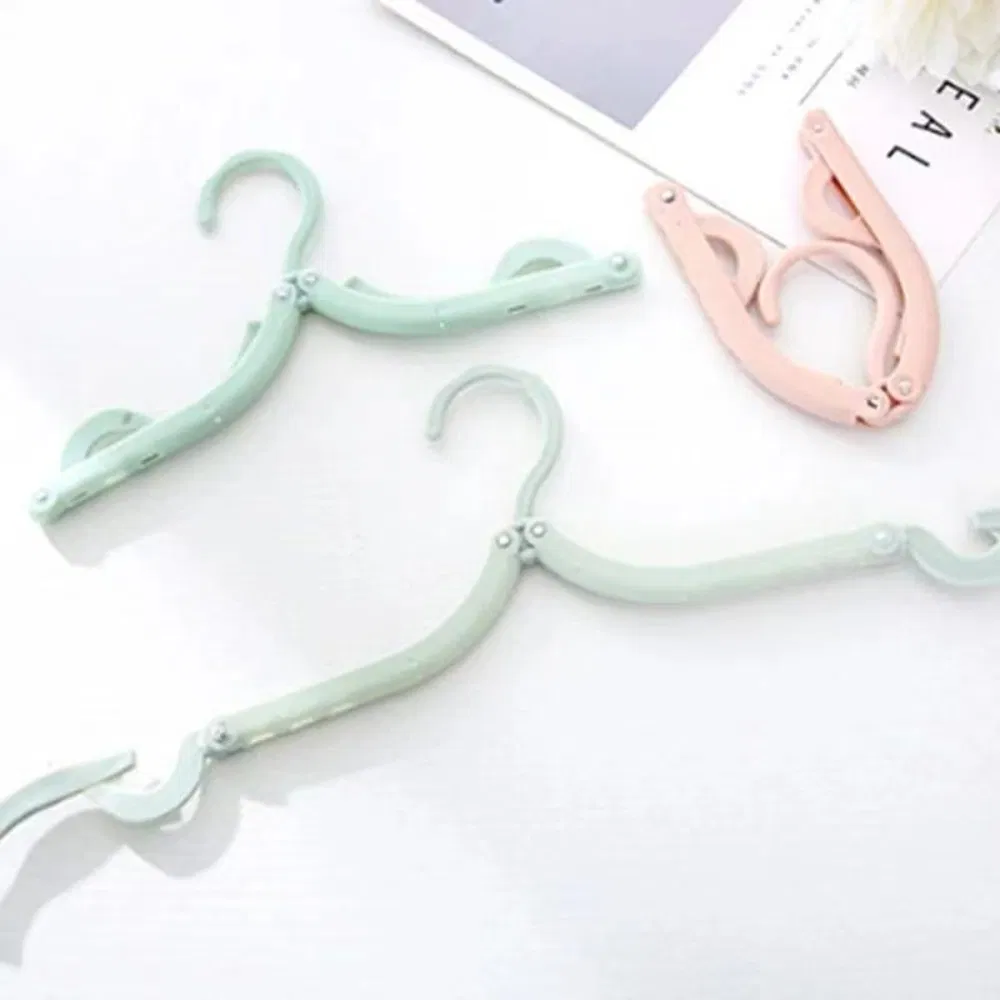 Travel Coat Portable & Foldable Hangers Folding Design with Skirt Trouser Clips Bl23155