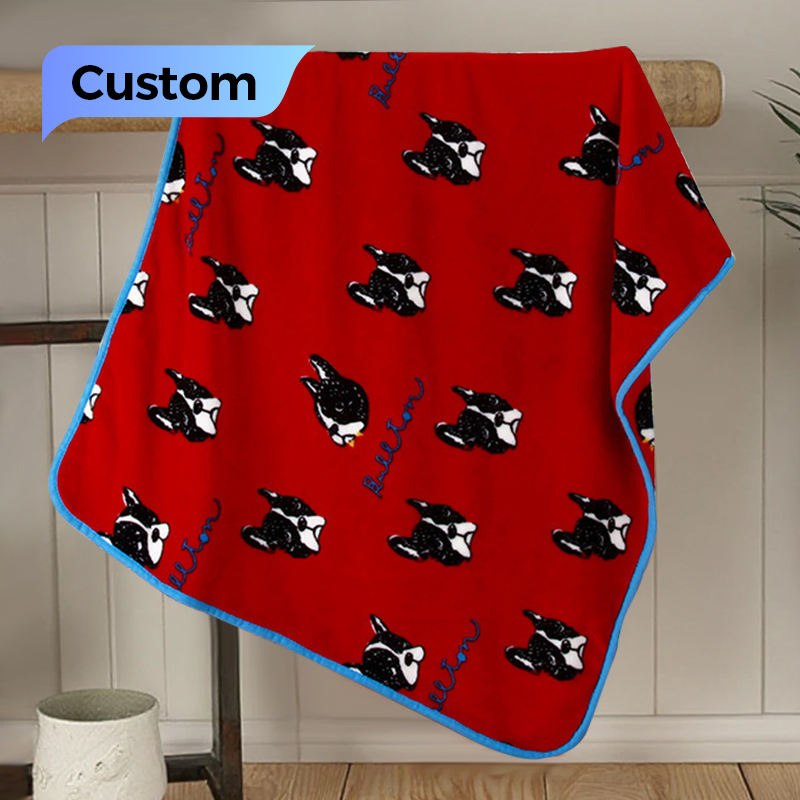 Плед флисовый с логотипом на заказ