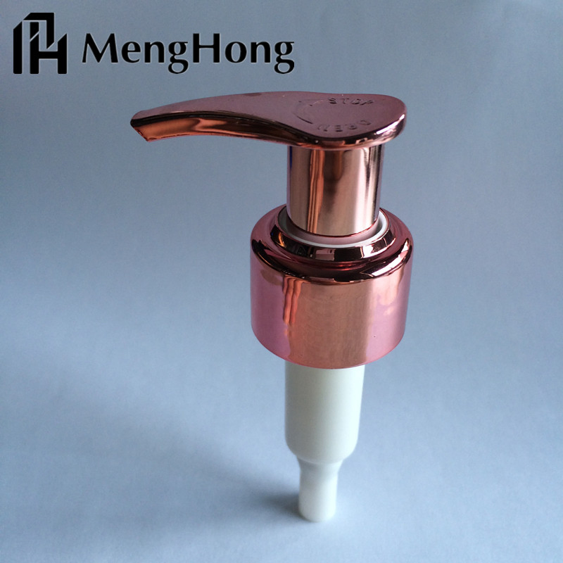 Rose Golden UV PP Lotion Pump for Liquid Soap