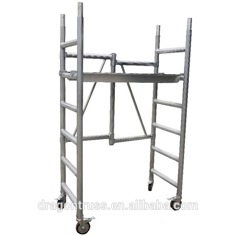 Portable Movable Scaffold for Safe Staircase Access and Use