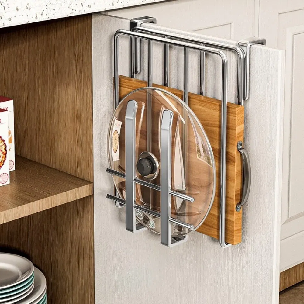 Cabinet Storage Shelf, Cutting Board Rack with Hooks Wyz28307
