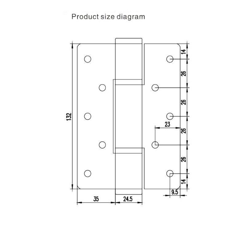 5 Inch Steel & Alim. Alloy Material Hydraulick Hinge Weight Capacity 30kg Per PC
