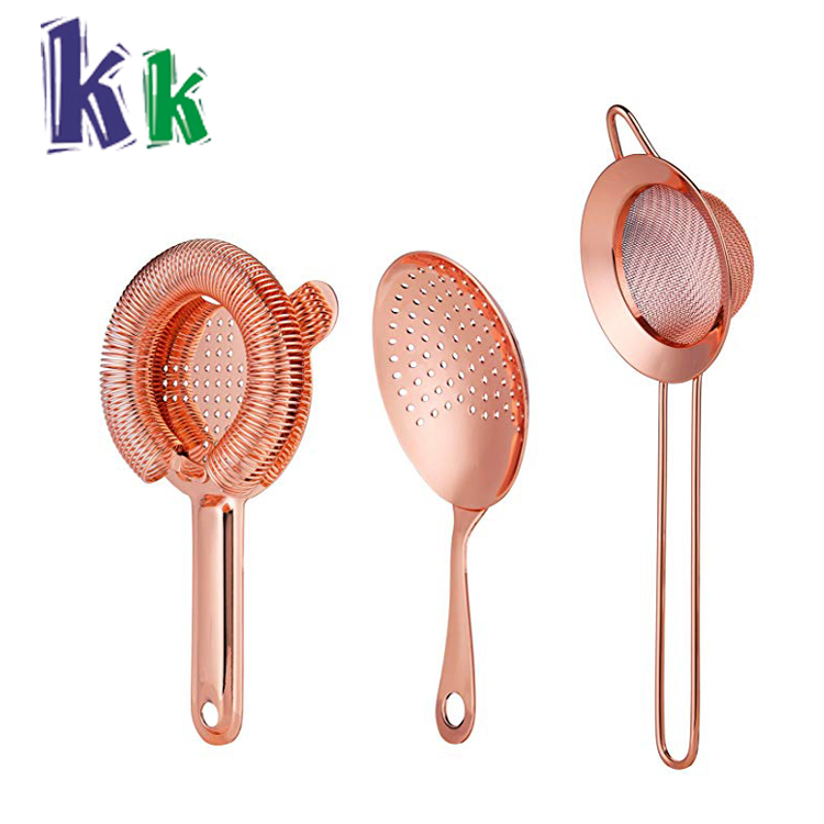 Набор барных шейкеров из нержавеющей стали с медным покрытием