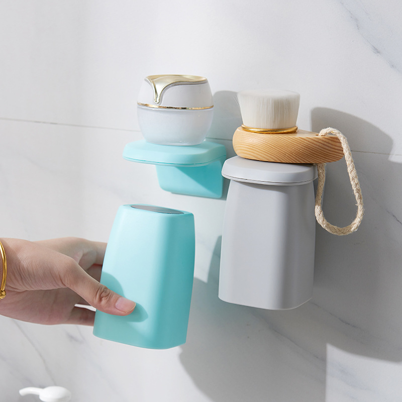 Magnetic Mouthwash Cup Wall-Mounted Inverted Tooth Dental Cup Simple Home for Bathroom